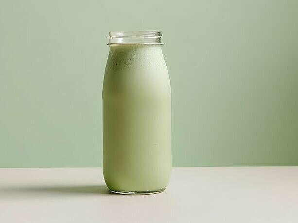 Grüner Protein Smoothie mit Früchten und Gemüse