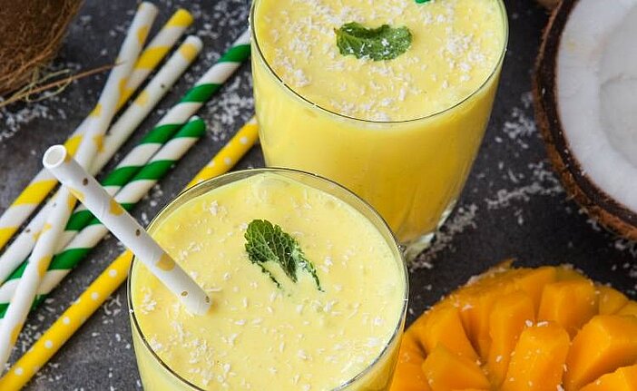 Mango-Kokos-Ingwer Shake